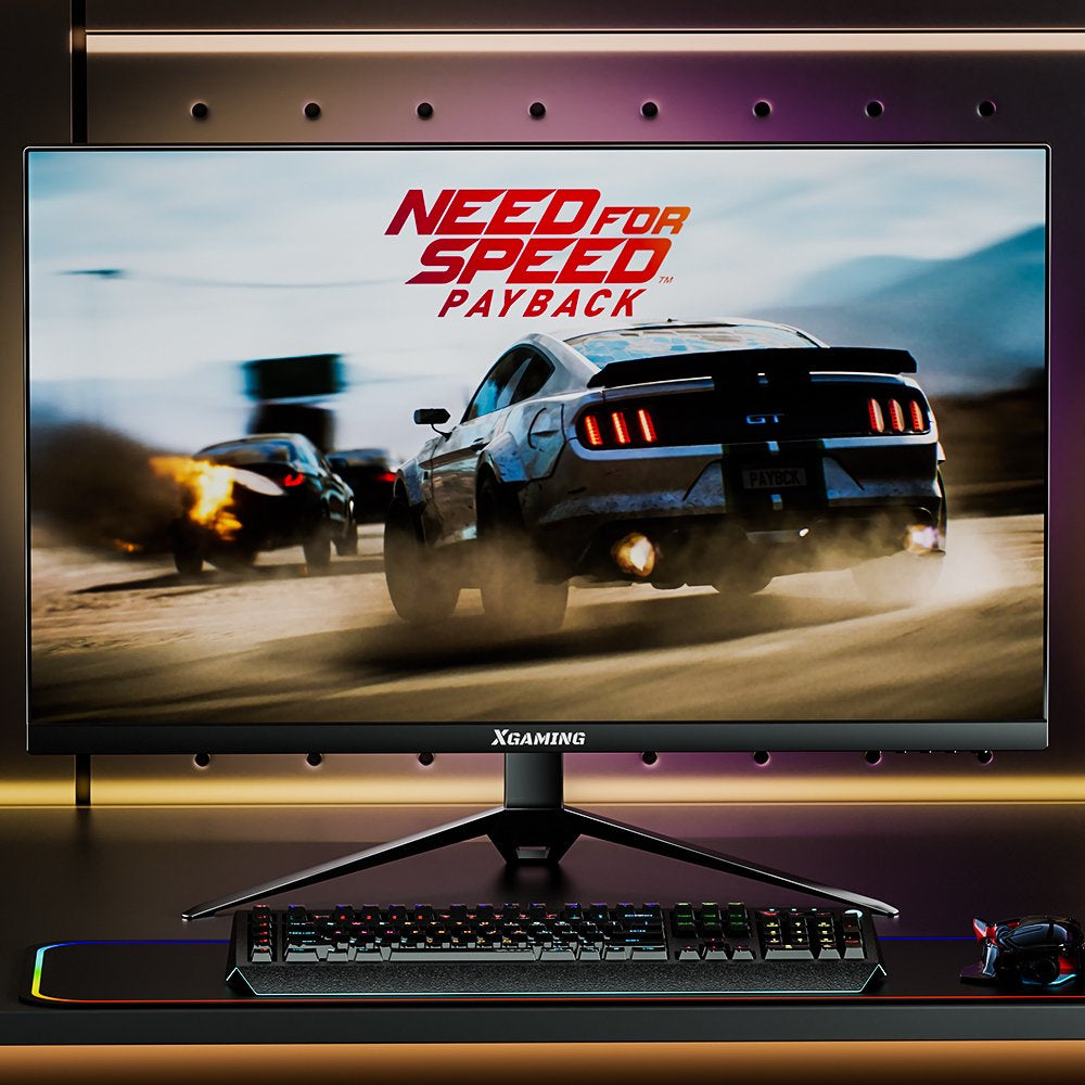 27-Inch 165Hz Gaming Monitor, 1440P Gaming Monitor, QHD 2K(2560X1440) PC Monitor,  Monitor with 2 Speakers and Backlight, 1Ms Free Sync, Black Metal Base, DP&HDMI, Computer Gaming Monitor